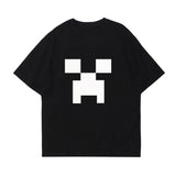 FOESCE 2000'S New Kawaii Oversized Trend Funny T-shirts Printed Versatile Couple Cotton Y2k Casual Loose Goth Tops New Simple Retro Tee