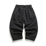 Winter Thickened Cotton Padded Pants Men Casual Warm Trousers Chinese Style Pants Sportwear Solid Drawstring Sweatpants