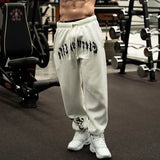 FOESCE 2024 European and American Men's New Year Wear Sports Pants Casual Sports Training Pants Men's Gym Pants