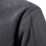 FOESCE AIOPESON Brand Quality Thicken Warm Fleece Jacket for Men Zipper Neck Pullover Men's Sweatshirt Soft Shell Mens Jacket