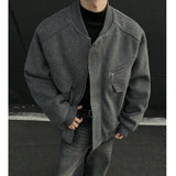 FOESCE American style trendy jacket with cotton fleece, flight suit, winter thick baseball suit, cotton suit