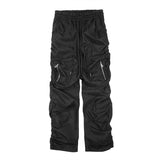 Cargo Pants for Men Trousers Man Black Grey Stacked Hip Hop Nylon Fashion Aesthetic Designer Oversize Korean Style Baggy Cotton