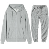 FOESCE Classic brand men's and women's zipper hoodies and pants sets, pullovers, jackets, sports and velvet long sleeved jackets