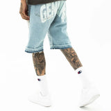 FOESCE Diamond Embroidery Sweatpants Hip Hop Gothic Cross Print Shorts and Pants Men Hrajuku Pattern Casual Wide Leg Y2k Pants