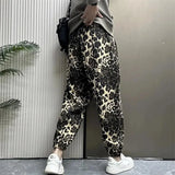 Fashion Sexy Leopard Print Pants Hip Hop Loose Streetwear Trousers Outdoor Jogger Sweatpants High Quality Luxury Brand Men Cloth