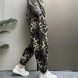 Fashion Sexy Leopard Print Pants Hip Hop Loose Streetwear Trousers Outdoor Jogger Sweatpants High Quality Luxury Brand Men Cloth