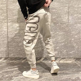 FOESCE Harem Men's Sweatpants 2025 New In Sport Elastic Goth Y2k Trousers Korean Style Track Stylish Flated Summer Man Sweat Pants XL