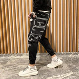 FOESCE Harem Men's Sweatpants 2025 New In Sport Elastic Goth Y2k Trousers Korean Style Track Stylish Flated Summer Man Sweat Pants XL