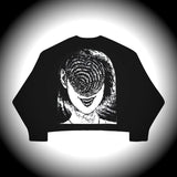 FOESCE Men Casual Sweater Streetwear Sweater Knitted Sweater Retro Painting Anime Demon Hip Hop Knitted Graphic Vintage Pullover