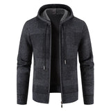 Men Hooded Cardigans Sweaters 2024 Winter New Thick Warm Hooded SweatearCoat Causal Knitwear Sweatear Jacket Coats Men Clothing