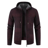 Men Hooded Cardigans Sweaters 2024 Winter New Thick Warm Hooded SweatearCoat Causal Knitwear Sweatear Jacket Coats Men Clothing