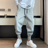 Men cross Pants Casual Elastic Cotton Mens Fitness Workout  Baggy Pants Skinny Sweatpants Trousers Jogger pencil Pants 5XL