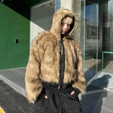 FOESCE Men's 2025 Winter New Arrival Two-Sided Wearable Faux Fur Coat - Integrating Fox Fur for Trendy leather jacket Winter Warmth