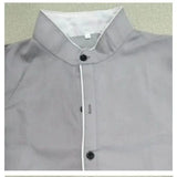 FOESCE Men's Spring New Solid Color Simple Casual Korean Version Slim Fit Long Sleeve Shirt