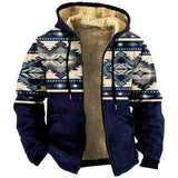 Men's Zipper Long Sleeve Hoodies Coat Jacket Tribe Aztec Retro Casual Winter For Men/Women Clothing Sweatshirt Outerwear