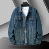 FOESCE New Arrival Free Fhipping Men's Casual Fashion Denim Jacket With High Quality and Comfortable Men Denim Jacket Size M-5XL