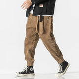 New Autumn Winter Men Corduroy Harajuku Pants Men Streetwear Harem Pants Fashion Thickened Sweatpants Women Warm Casual Trousers