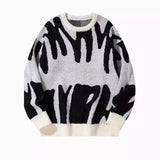 FOESCE New Fashion Men Outwear Lazy Loose Knitted Pullover Sweaters Man O-neck Casual Sweaters Male Pullovers Winter Clothing Size XXL