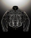 FOESCE Retro Black Leather Jacket Oversized Loose Thickened Y2k Zipper Jacket Hip Hop Goth Rock Men and Women Coats Jackets Streetwear