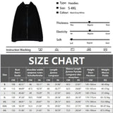 Fashion Mens Jacket Coat Long Sleeve Sweatshirts Oversized Zipper Hoodies Streetwear Loose Man Hoodies Casual Jacket