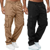 New Cargo Pants Men's Loose Straight Oversize Clothing Solid Grey Versatile Work Wear Black Joggers Hip Hop Casual Male Trousers