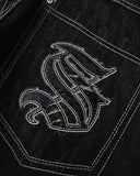 Foesce Y2K New Southpole Jeans American Retro Gothic Graphic Embroidery Baggy Jeans Men's Harajuku Hip-Hop Wide-Leg Pants Street Wear