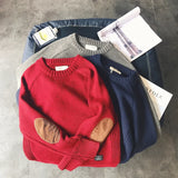 New Men's Sweater Thickened Korean-style Trendy Knit Base Layer Top Casual Crew-neck Pullover Unique Fabric Versatile