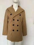 New Mens Peacoat Long-sleeved Tweed Coat Autumn and Winter Fashion Solid Color Long Overcoats Large Size Male Jackets