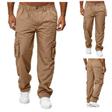 New Cargo Pants Men's Loose Straight Oversize Clothing Solid Grey Versatile Work Wear Black Joggers Hip Hop Casual Male Trousers