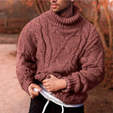 Fashion Tops Men Fleece Sweater Warm High Quality Autumn Winter Clothes Jumper Knitwears Long Sleeve Pullover Knitted Sweaters