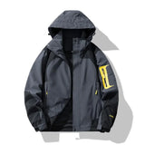 Men New Fashion Zipper Outdoor Jacket Male WindBreaker Patchwork Coat Men's Waterproof Outcoat Mountaineering Clothes