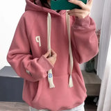 2024 new warm fleece hoodie jacket fashion sweatshirt oversized women's wear hoodies  sweatshirt y2k  k pop clothes  hoodies