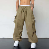 Cargo Parachute Pants Men Harajuku Oversized Streetwear Y2k Hip Hop Wide Leg Joggers Baggy Techwear Climbing Training Pants