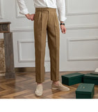 Italian Naples Pants Men High Waist Straight Suit Trousers Spring Summer Korean Fashion Casual Elegant Pants Mens Suit Pants Y2k