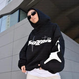 Men's and Women's Korean Y2K Harajuku Fashion Bubble Letter Super Large Hoodie, Gothic Hip Hop Sportswear, Street Top, New, 2024