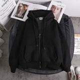 Korean Plush and Thick Mens Jacket Cardigan Hooded Couple Hoodie Autumn/winter Warm Jacket Men's and Women's Jackets