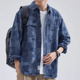 FOESCE Spring and Autumn New Fashion Temperament Trend Japanese Denim Jacket Man Simple Casual Loose Vintage Male Top Outerwear Clothes