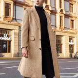 Winter Men Long Coat Casual Fashion Jackets Man Parkas Luxury Outerwear Overcoat Business Windbreaker Streetwear Male Clothes