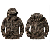 European Hooded Big and Tall Man's Jacket and Coat 5XL Spring Camouflage  Jacket Military Coat Men Street Outwear Clothing