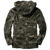 European Hooded Big and Tall Man's Jacket and Coat 5XL Spring Camouflage  Jacket Military Coat Men Street Outwear Clothing