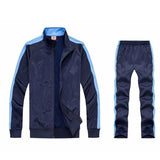 2Pcs Set Men's Sweatsuit Sportswear Tracksuit Men Jacket and Pants Sets Training Suit Autumn Winter Spring Sporting Track Suit