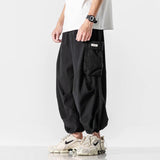 Harajuku Vintage Wide leg Oversize Pants Men Casual Joggers Harem Pants Baggy Cargo Pants Trousers Streetwear