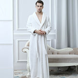 Women Winter Plus Size Long Warm Flannel Bathrobe Men Kimono Velvet Bath Robe Bride Dressing Gown Lovers Robes Night Sleepwear