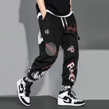 Foesce Men Pants Spring and Autumn Cargo Pants Man Fashion Hip Hop Casual Pants Loose Korean Drawstring Men Joggers Sweatpants