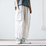 Harajuku Vintage Wide leg Oversize Pants Men Casual Joggers Harem Pants Baggy Cargo Pants Trousers Streetwear