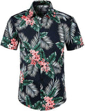 5 Style Men's Hawaiian Beach Shirt Floral Fruit Print Shirts Tops Casual Short Sleeve Summer Holiday Vacation Fashion Tops