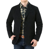 Spring Autumn Blazer Jacket Men Single Breasted Turn Down Collar Slim Fit Men Clothing Plus Size M-4XL Coat Men Chaquetas Hombre