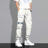 Foesce Men Pants Spring and Autumn Cargo Pants Man Fashion Hip Hop Casual Pants Loose Korean Drawstring Men Joggers Sweatpants