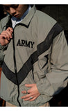 US Army Reflective  Windbreaker Training Sports Jacket Water Resistant PT Jacket Msn