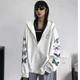 Lamb Plush Winter Clothes Women Vintage Letter Embroidery Thickened Sweatshirt Women Tops Loose and Lazy Hoodies Women Coat